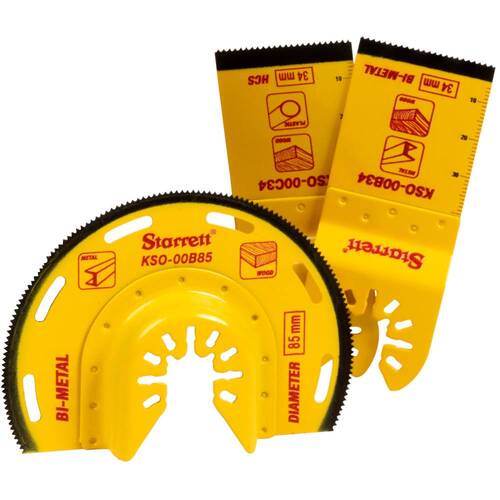 Jogo de l�minas de imers�o para corte de drywall e madeira com 3 pe�as - KSO-0300