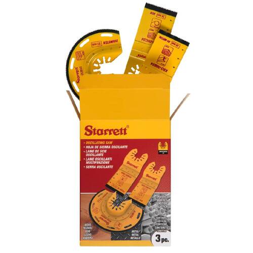 Jogo de l�minas de imers�o para corte de drywall e madeira com 3 pe�as - KSO-0300