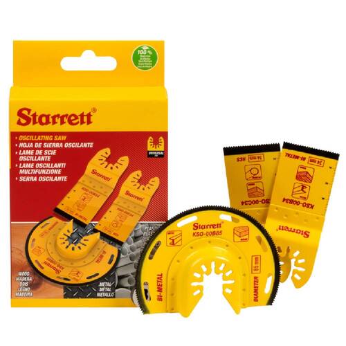 Jogo de l�minas de imers�o para corte de drywall e madeira com 3 pe�as - KSO-0300