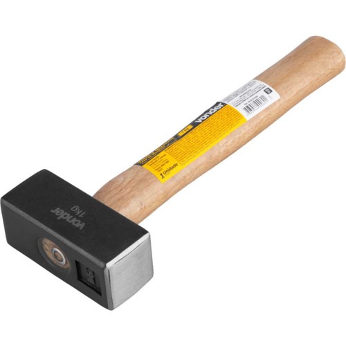 Marreta quadrada 1 kg com cabo em madeira