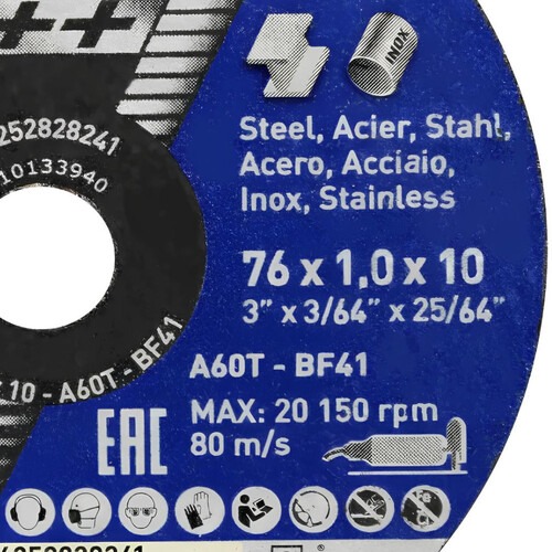 Disco de corte para metal e inox 3