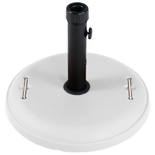 Base para guarda-sol e ombrelone em concreto branco 22 kg - 26201