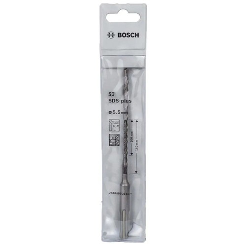 Broca de w�dea para concreto 5,5 x 100 x 160 mm - SDS PLUS