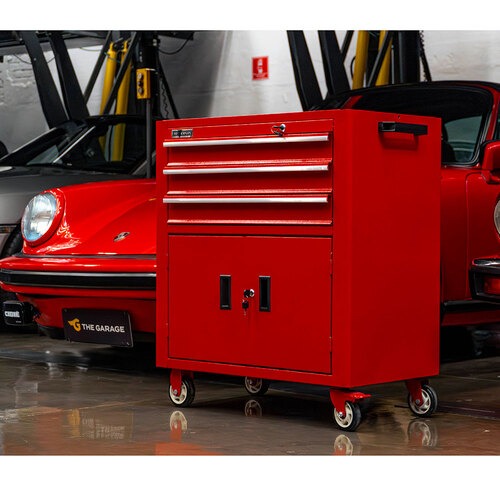 Carrinho para ferramentas com 3 gavetas e 2 portas - RLL-316