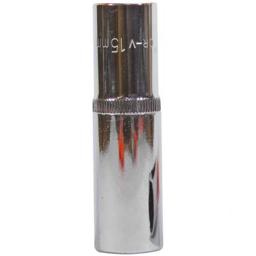 Soquete sextavado longo 15 mm com encaixe 1/2