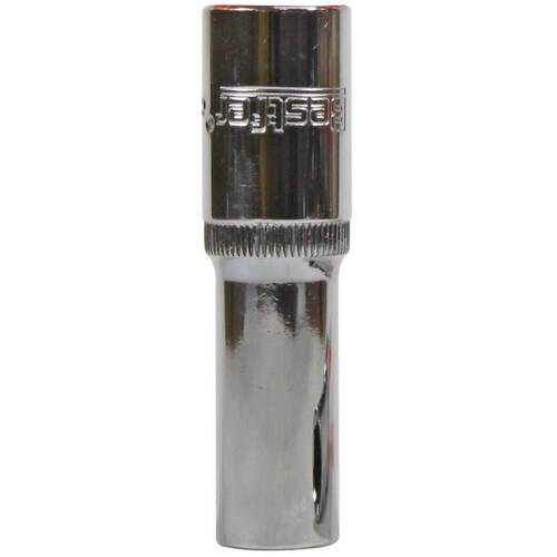Soquete sextavado longo 12 mm com encaixe 1/2