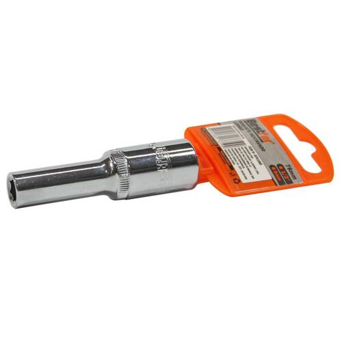 Soquete sextavado longo 8 mm com encaixe 1/2