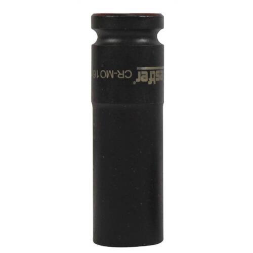Soquete sextavado de impacto longo 16 mm encaixe 1/2
