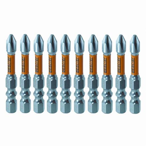 Jogo de bits phillips ph2 x 50 mm encaixe 1/4