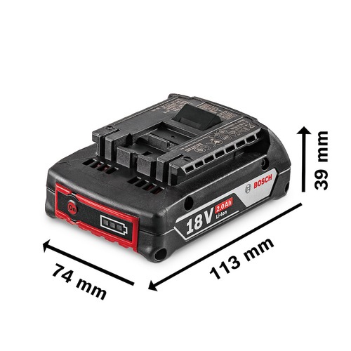 Bateria 18V 2Ah �ons de l�tio - GBA 2,0 AH