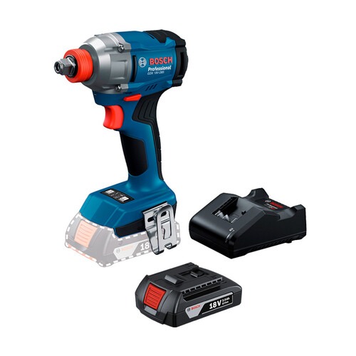 Parafusadeira chave de impacto a bateria 18V Brushless com 2 baterias - GDX 18V-285  110V/220V