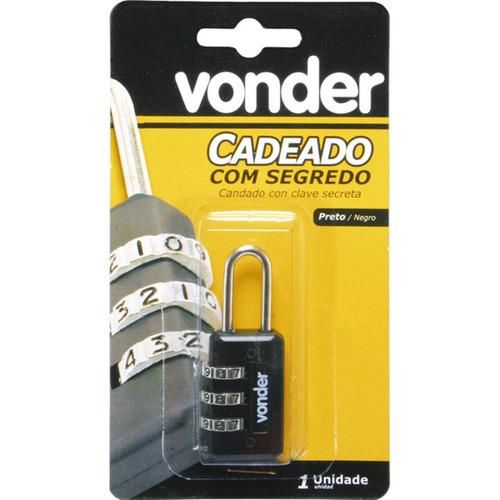 Cadeado em lat�o preto com segredo - 32.52.220.000