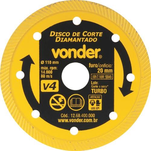 Disco diamantado turbo 100 mm para concreto Disco diamantado turbo 100 mm para concreto