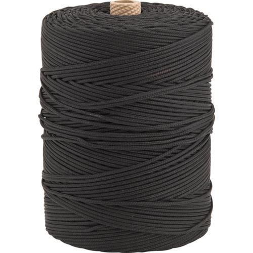 Corda multifilamento 3,0 mm cor preta rolo com 277 metros