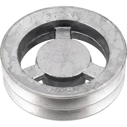 Polia de alum�nio 2 canais perfil B 150 mm sem furo - 6684220150