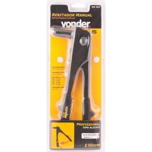 Rebitador manual tipo alicate para rebites até 4,8 mm - RM300 Rebitador manual tipo alicate para rebites até 4,8 mm - RM300