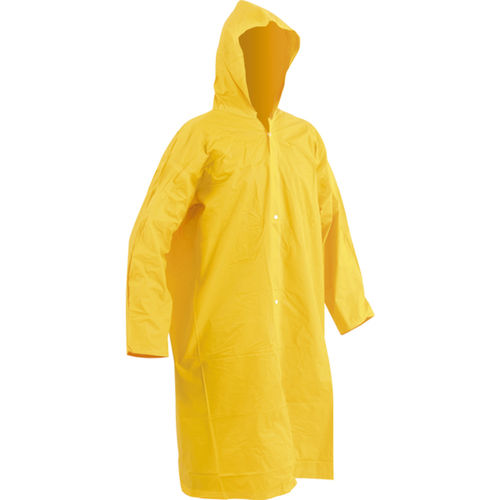 Capa de chuva em PVC laminado sem forro amarela GG