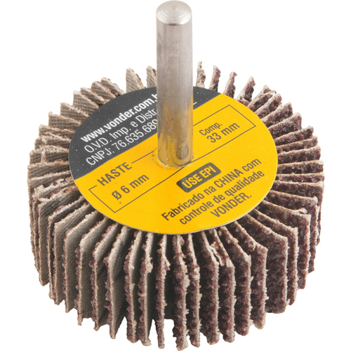 Roda de lixa 50 x 20 mm com haste gr�o 36 - 12.71.502.036