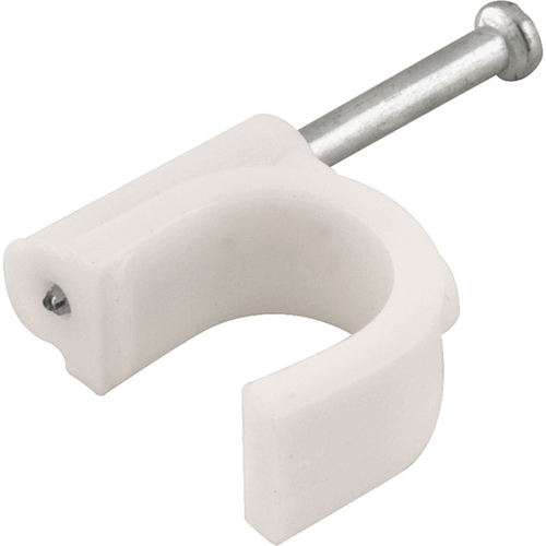 Grampo pl�stico redondo para fios de 6 mm