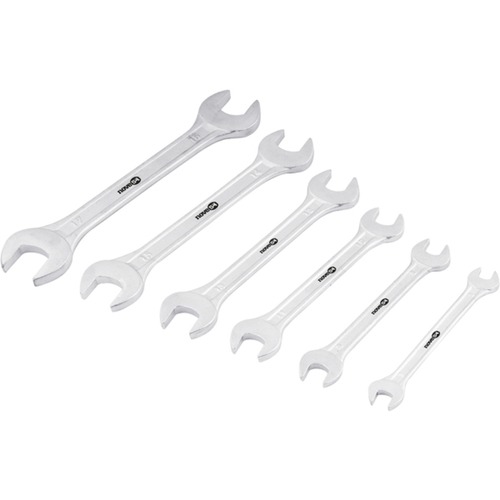 Jogo de chave fixa 6 a 17 mm 6 peças com suporte plástico Jogo de chave fixa 6 a 17 mm 6 peças com suporte plástico