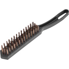 Escova manual com cerdas de aço 5 fileiras com cabo Escova manual com cerdas de aço 5 fileiras com cabo