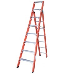 Escada de fibra de vidro 8 x 13 degraus 2,40 x 4,15 m modelo multiuso - FMU-8/13