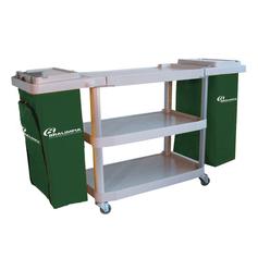 Carro funcional extra com 2 bolsas verde - CEVDVD