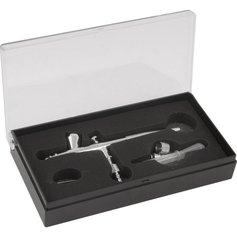 Aer�grafo com minicompressor + kit de acess�rios