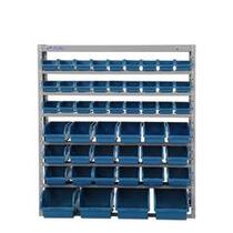 Estante met�lica com 49 gavetas azul