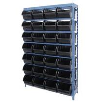 Estante met�lica com 28 gavetas n�7 preta - NE28/7P