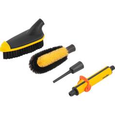 Jogo para limpeza geral com 2 escovas 1 esguicho e conector 1/2