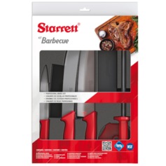 Jogo de facas para churrasco 6 pe�as cabo - Kit Barbecue