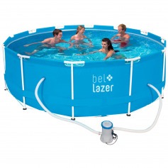 Piscina estruturada 10.000 litros com filtro + forro + cobertura