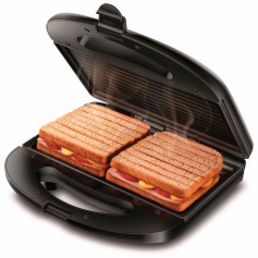 Sanduicheira Grill antiaderente 750 watts Pratic Grill - SN-01