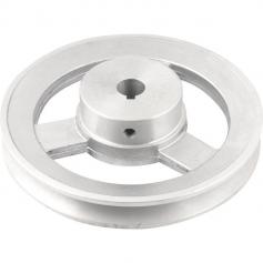 Polia de alum�nio 1 canal perfil A 150 mm com furo de 5/8