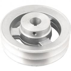 Polia de alum�nio 2 canais perfil A 120 mm com furo de 3/4