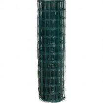 Tela alambrado verde malha 10 x 5 cm fio 2,5 mm com 1,5 x 25 m