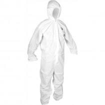 Macac�o com capuz branco tamanho GG - AI 30 PPL