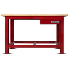 Bancada aberta 1500 x 600 mm com 1 gaveta tampo de madeira pinus - RLL-200