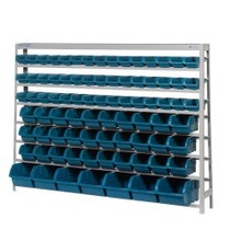 Estante met�lica com 82 gavetas  azuis nrs 3 / 5 e 7- EP82A