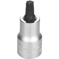 Soquete com ponta hexalobular T-45 encaixe 1/2