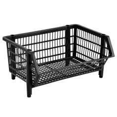 Cesto expositor pl�stico empilh�vel m�dio 41 x 27 x 57 cm - COMPT�