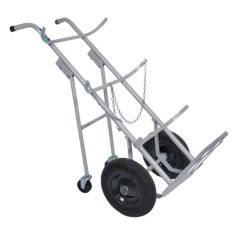 Carro para transporte de oxig�nio e acetileno para 2 cilindros roda pneum�tica - TM-90