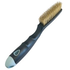 Escova manual de a�o 4 fileiras cabo de pl�stico - 0.2024