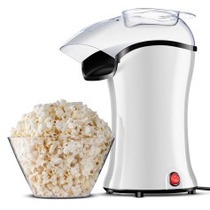 Pipoqueira el�trica com bico direcionador 1200 watts branca- PopFlix