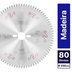 Disco de serra para madeira 250 x 30 mm com 80 dentes - LU3F 0200 Disco de serra para madeira 250 x 30 mm com 80 dentes - LU3F 0200