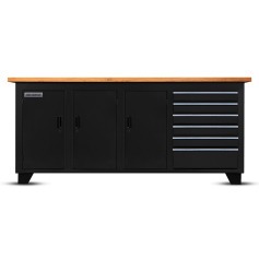 Bancada fechada com 6 gavetas e 3 portas - RLL-214