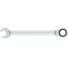 Chave combinada com catraca 19 mm a�o cromo van�dio
