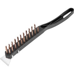 Escova de a�o carbono manual com 3 fileiras