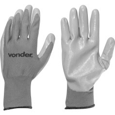 Luva de poli�ster com l�tex nitr�lico tamanho 10 - PNV 0110